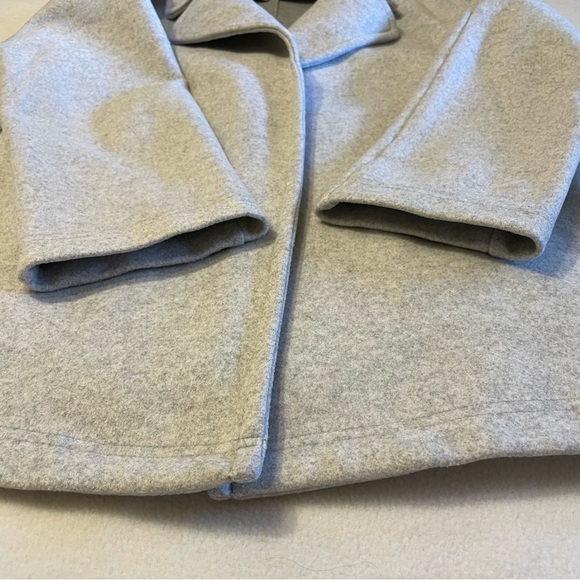 Zara Oversized Light Grey Coat Jacket Open Front - Picture 4 of 13